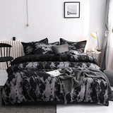 Duvet Cover Set – Duvet Cover and 2pcs Pillow Case Marble Pattern - 3-Piece