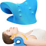 Neck Shoulder Stretcher Relaxer Cervical Chiropractic Traction Device Massage Pillow for Cervical Spine Alignment Massage Tools - Clean Vanilla