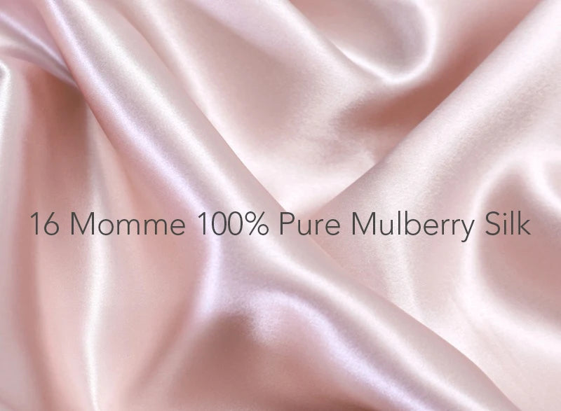 100% Mulberry Silk Long Hair Wrap Bonnet for Women Night Sleeping Cap for Long Curly Dreadlock Braid Hair - Clean Vanilla