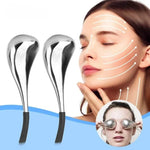 2PCS Ice Globes Spoon Massager Facial Skin Care Freeze Tool Stainless Steel Face Beauty Cryo Roller Cooling Massage Spa Ball - Clean Vanilla