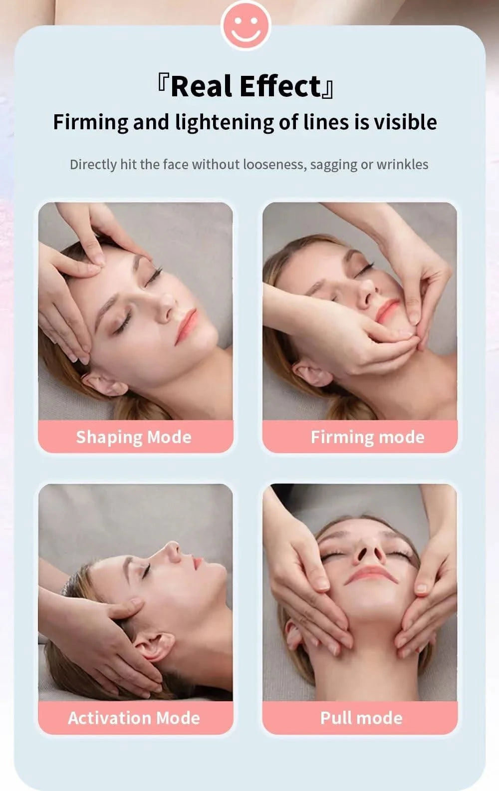 Micro Current Beauty Device Mini Portable Face Lifting Roller Slimming Massager EMS Delicate Contour Firming Facial Care - Clean Vanilla