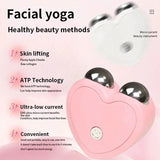 Micro Current Beauty Device Mini Portable Face Lifting Roller Slimming Massager EMS Delicate Contour Firming Facial Care - Clean Vanilla