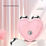 Micro Current Beauty Device Mini Portable Face Lifting Roller Slimming Massager EMS Delicate Contour Firming Facial Care - Clean Vanilla