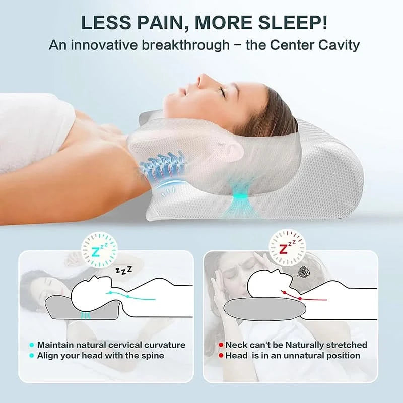 Memory Foam Orthopedic Pillow - Clean Vanilla