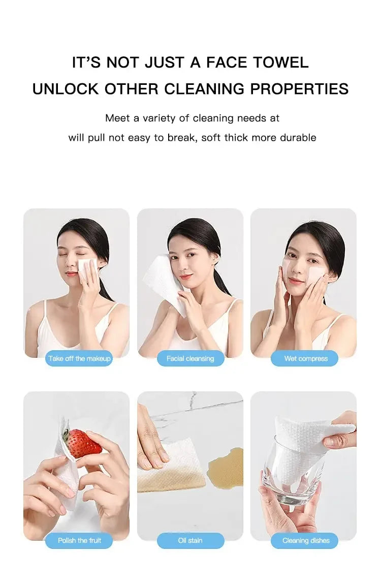 Disposable Face Towel Spa Beauty Salon Facial Cleansing Towel Towels Bathroom Accessories Wipes Microfiber Hand Towels Home - Clean Vanilla