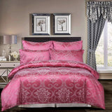 Luxury Silk Satin Pattern Bedding Set - 3-Piece - Duvet Cover & Pillow Cases