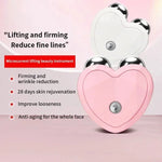 Micro Current Beauty Device Mini Portable Face Lifting Roller Slimming Massager EMS Delicate Contour Firming Facial Care - Clean Vanilla