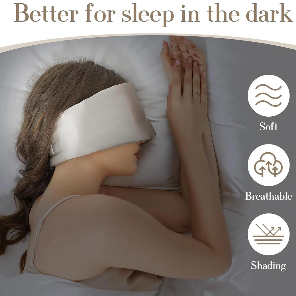 100% Mulberry Silk Sleeping Eye Mask - Clean Vanilla