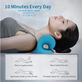 Neck Shoulder Stretcher Relaxer Cervical Chiropractic Traction Device Massage Pillow for Cervical Spine Alignment Massage Tools - Clean Vanilla