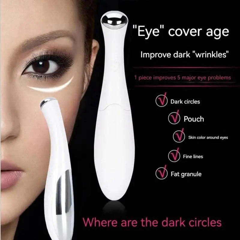 Home Electric Eye Massage Beauty Instrument Exquisite Eye Skin De-Bagging De-Watering Reduce - Clean Vanilla