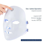 7 Colours LED Red Light Therapy Facial Mask + Neck | Collagen Boosting - Clean Vanilla