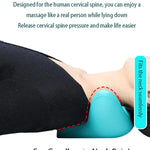 Neck Shoulder Stretcher Relaxer Cervical Chiropractic Traction Device Massage Pillow for Cervical Spine Alignment Massage Tools - Clean Vanilla