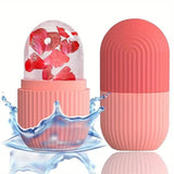 Silicone Skin Care Beauty Lifting Contouring Silicone Ice Cube Trays Ice Globe Ice Balls Face Massager Facial Roller - Clean Vanilla