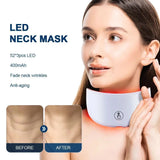 7 Colours LED Red Light Therapy Facial Mask + Neck | Collagen Boosting - Clean Vanilla